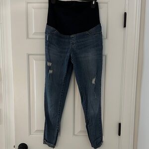 Isabel Maternity by Ingrid & Isabel Distressed Blue Skinny Jeans